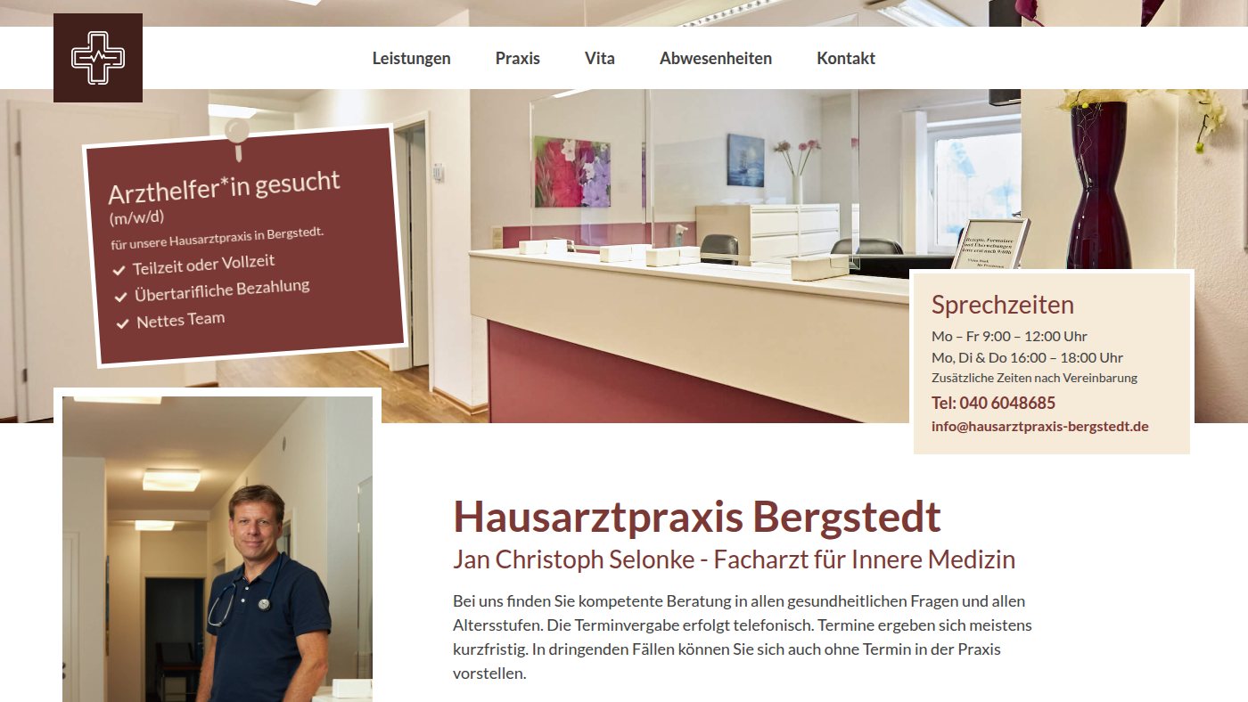 The home page of hausarztpraxis-bergstedt.de