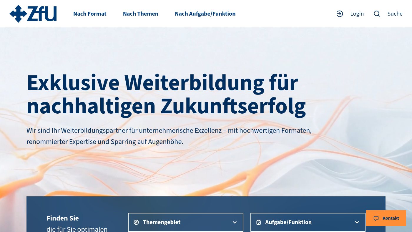 The home page of zfu.ch