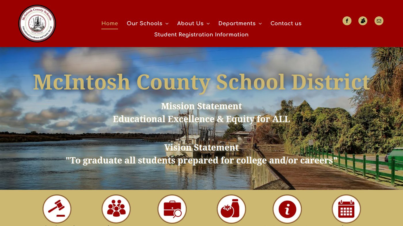 The home page of mcintosh.k12.ga.us
