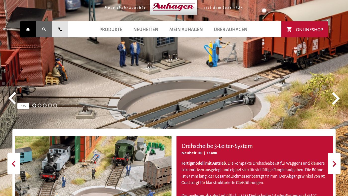 The home page of auhagen.de