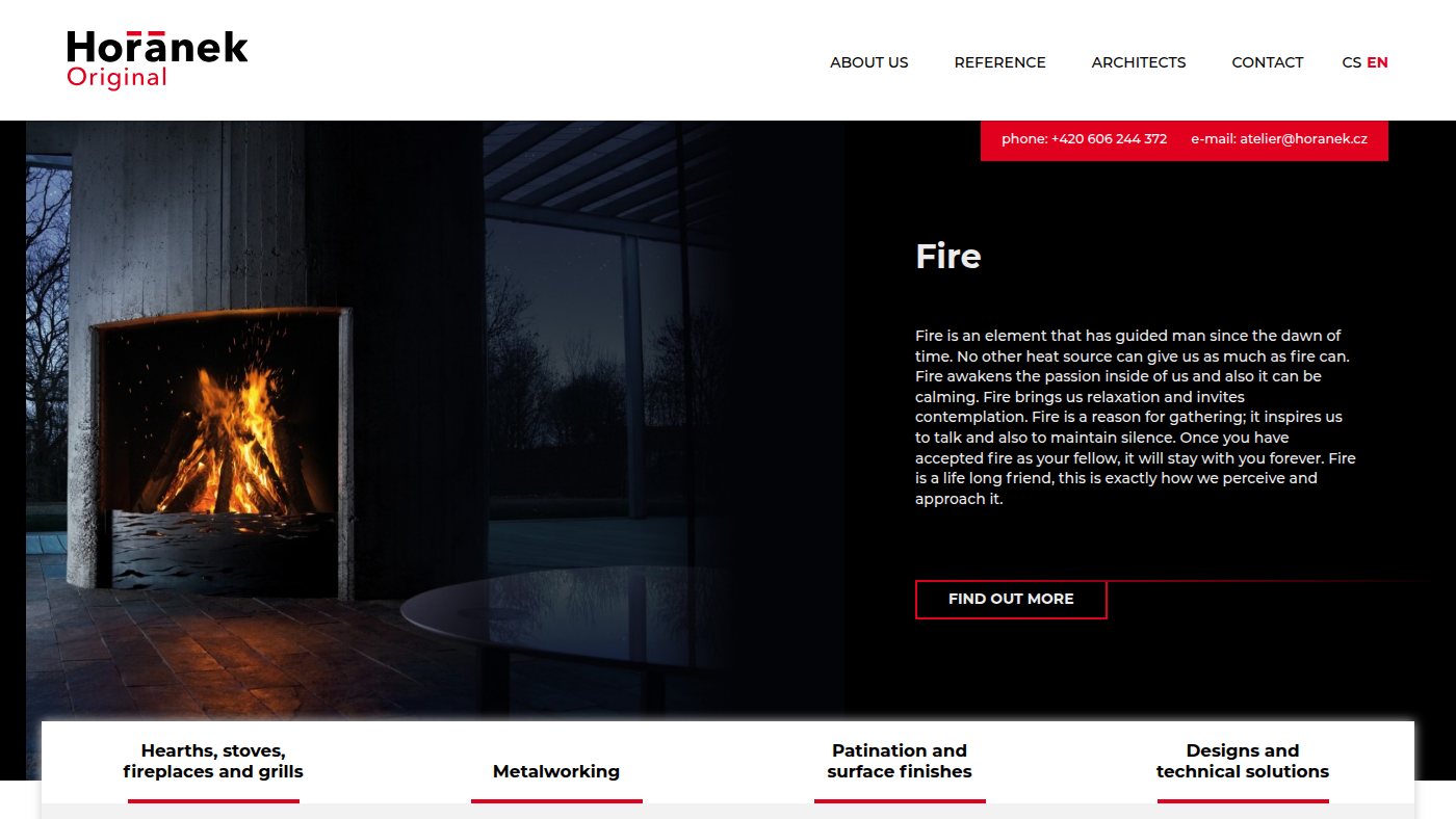 The home page of horanek.cz