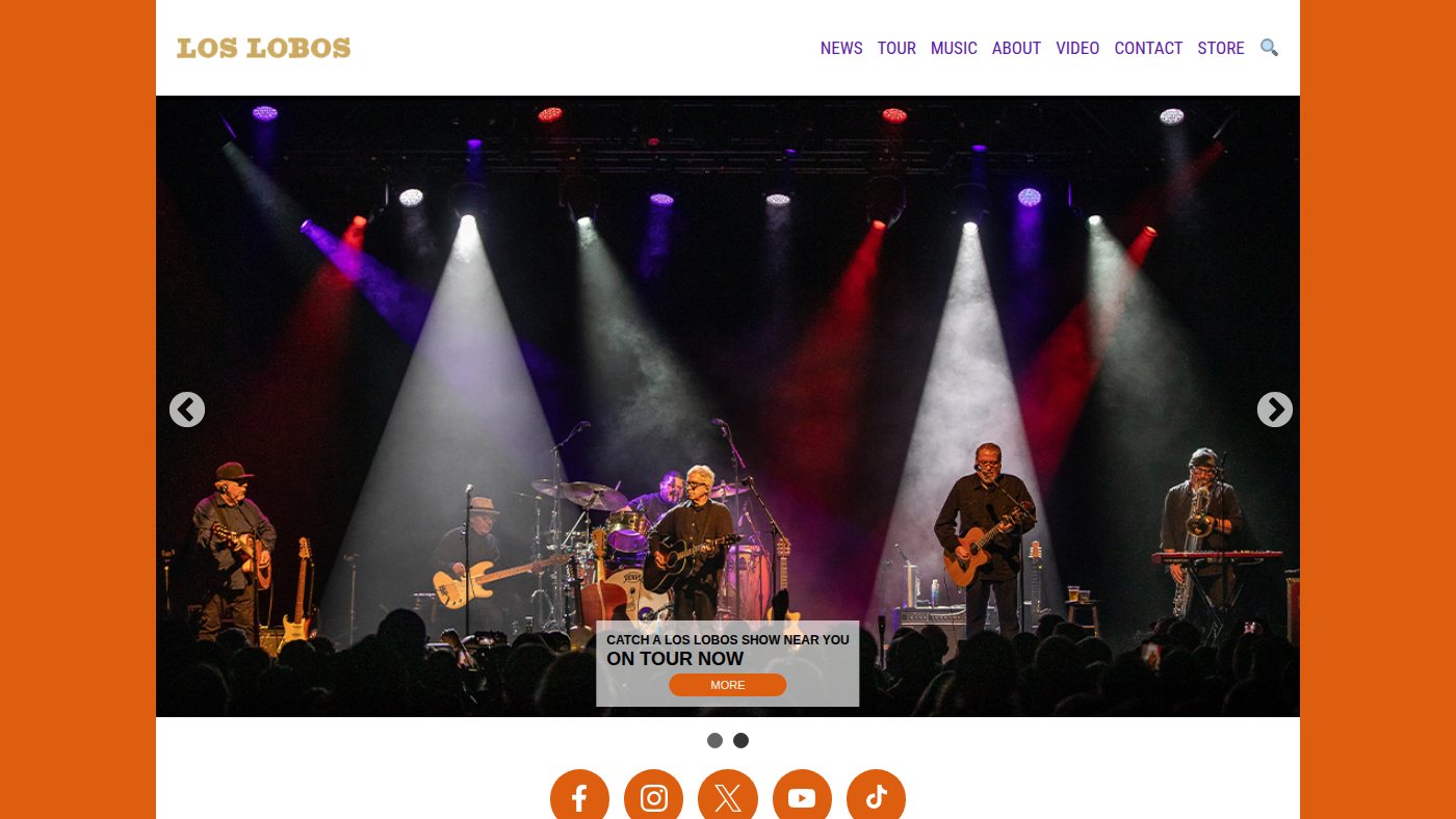 The home page of loslobos.org