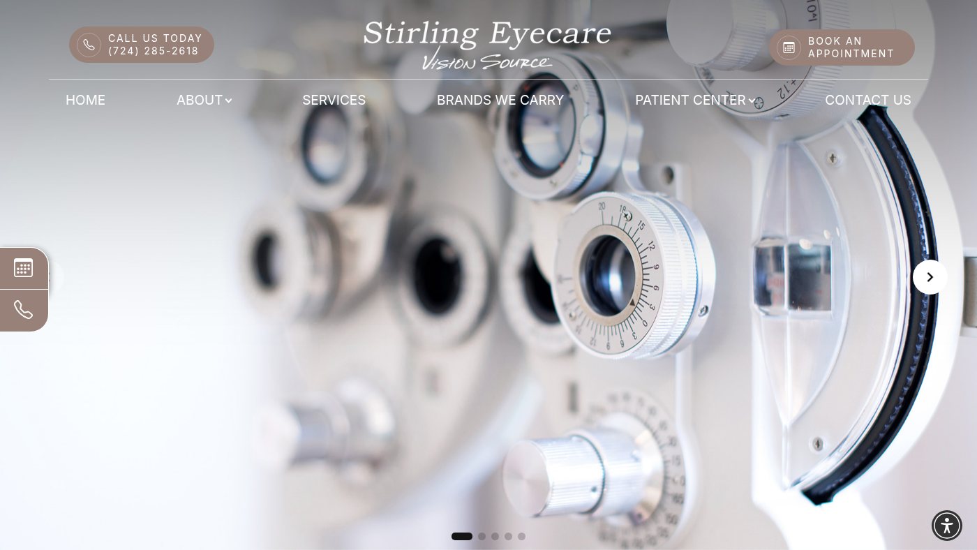 The home page of stirlingeyecenter.com