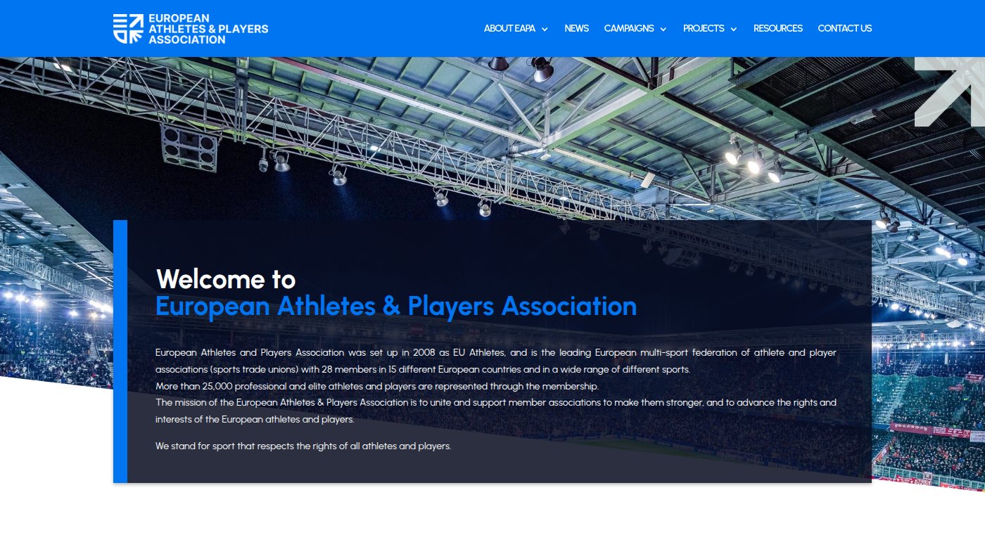 The home page of euathletes.org
