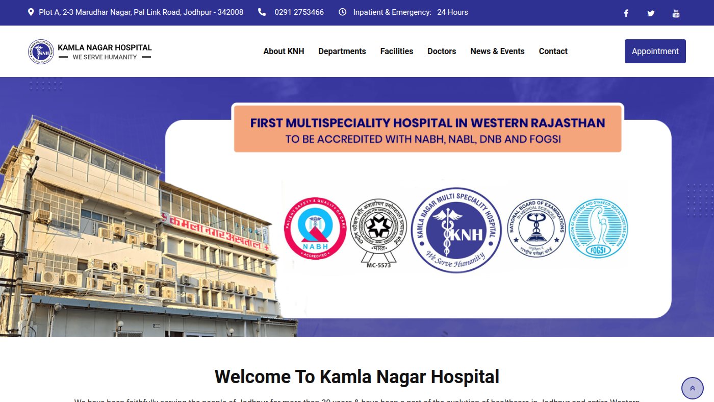 The home page of knhospital.com