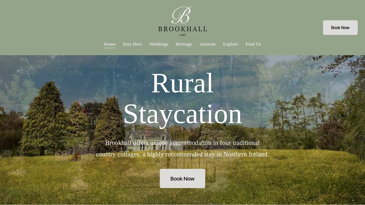 The home page of brookhall.com
