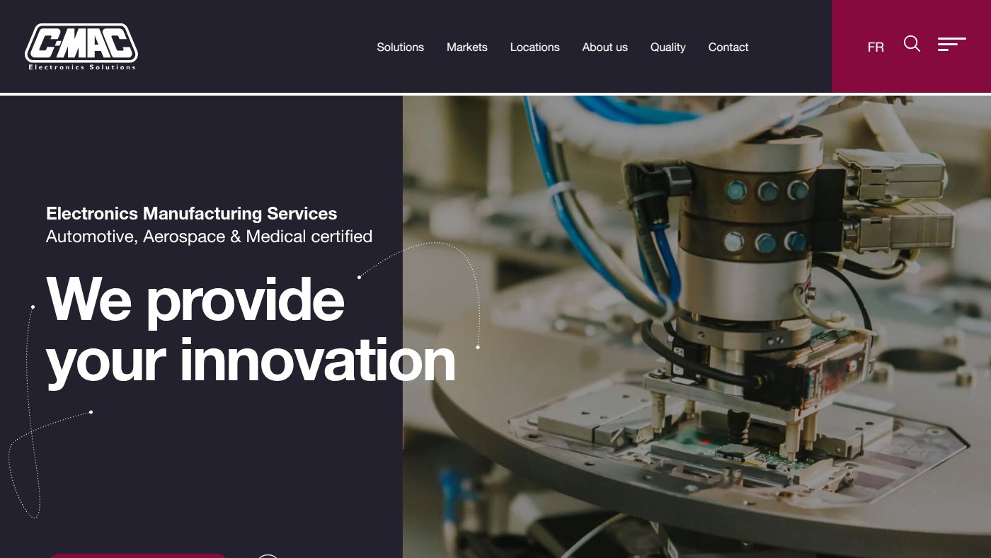 The home page of cmac.com