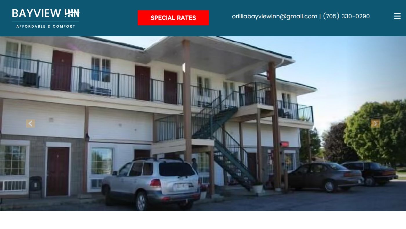 The home page of bayviewinnorillia.com