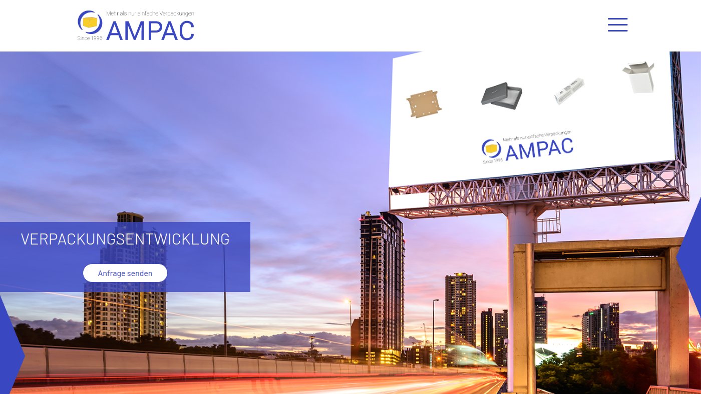 The home page of ampac.de