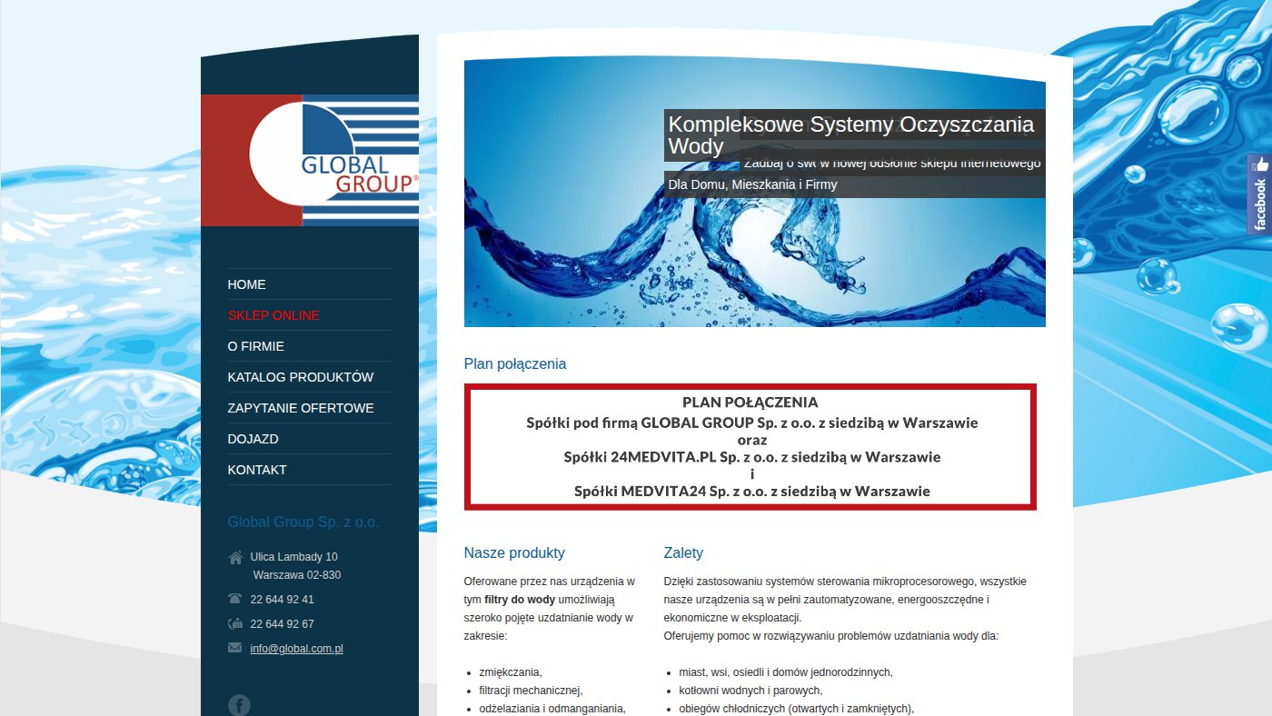 The home page of global.com.pl