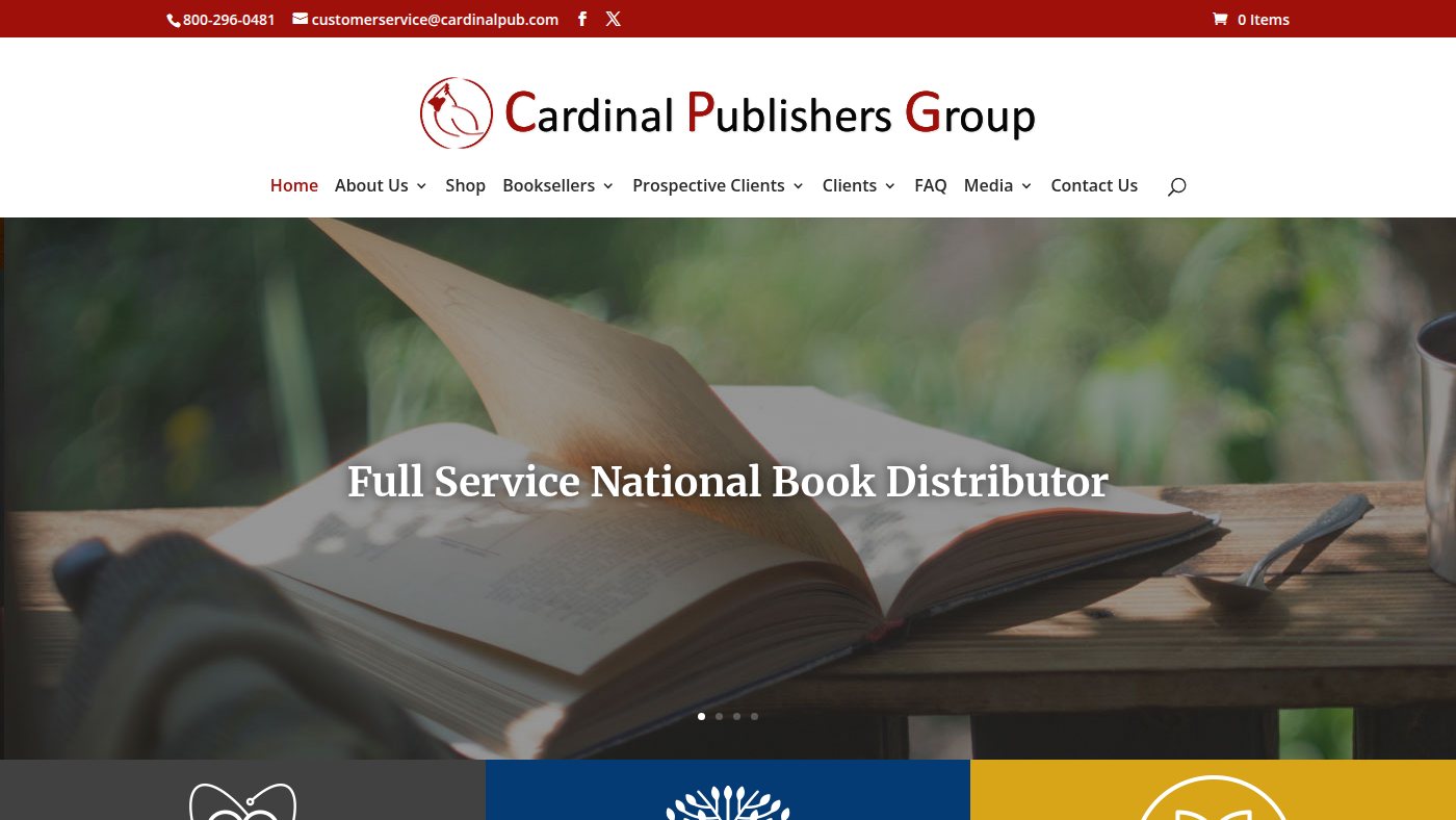 The home page of cardinalpub.com