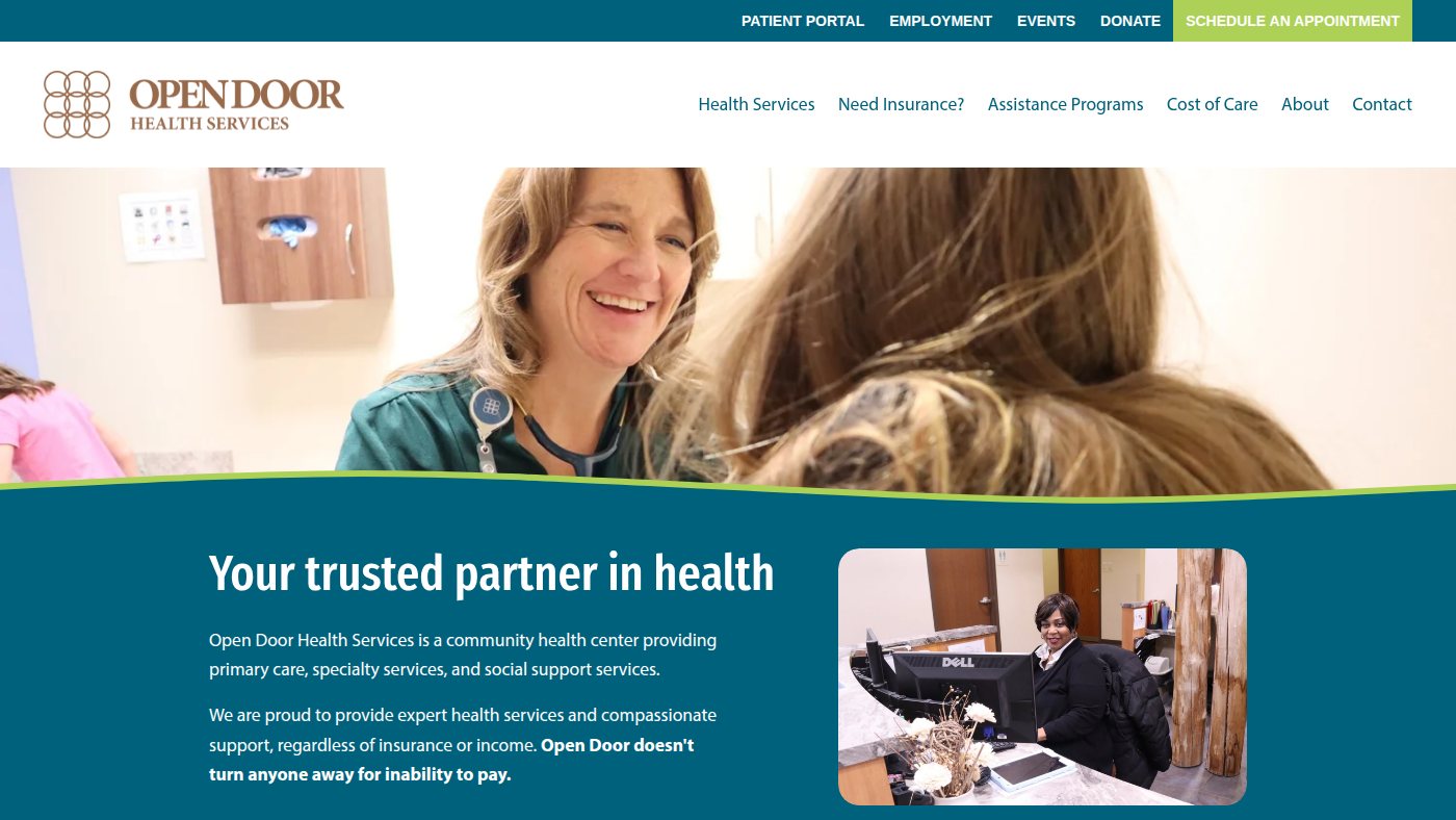 The home page of opendoorhs.org
