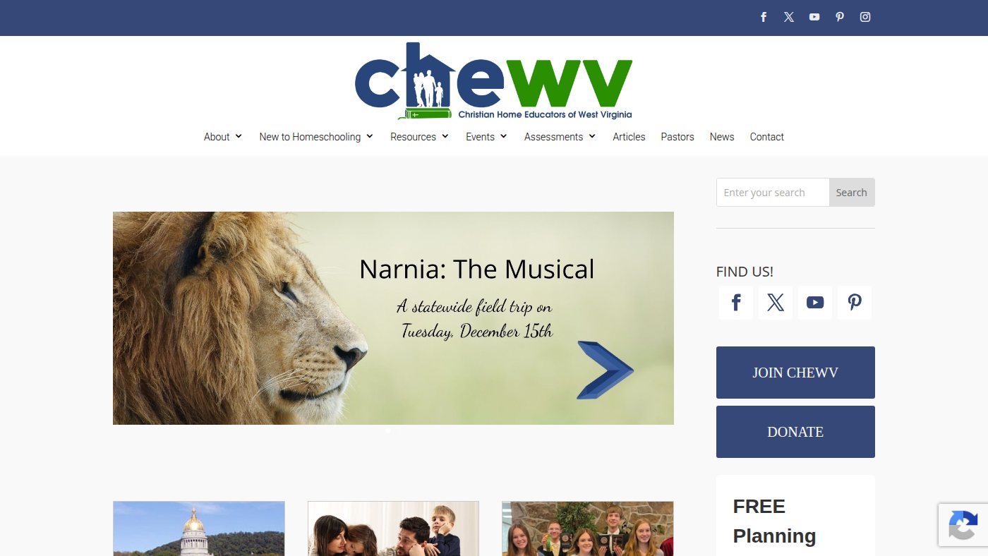The home page of chewv.org
