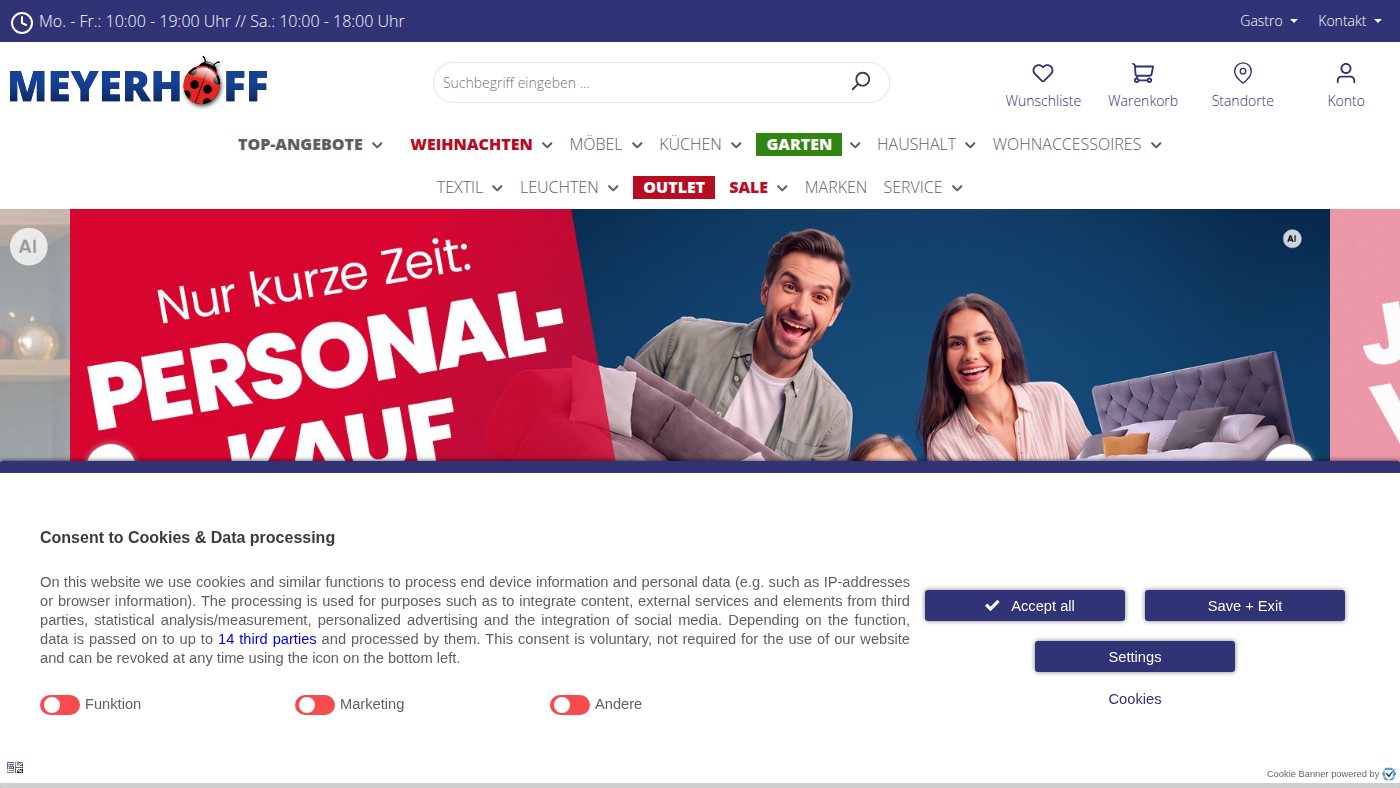 The home page of meyerhoff.de