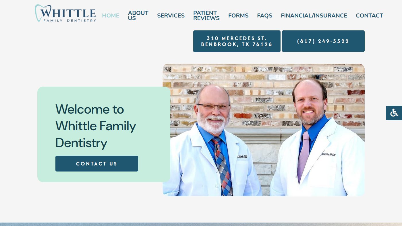 The home page of whittledentistry.com