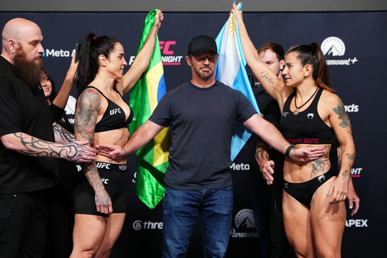 UFC Vegas 121 star happy to finally get her hands on bitter rival ‘without getting arrested’