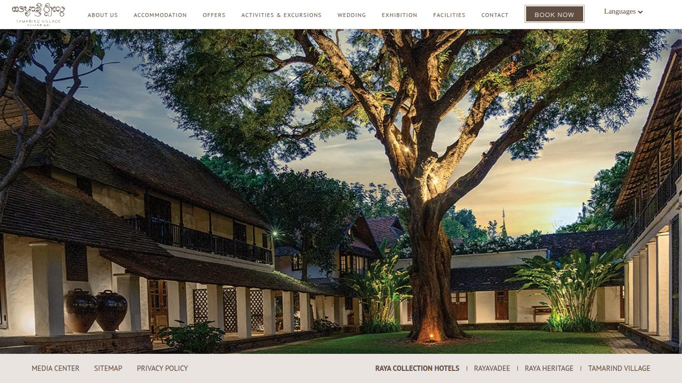 The home page of tamarindvillage.com