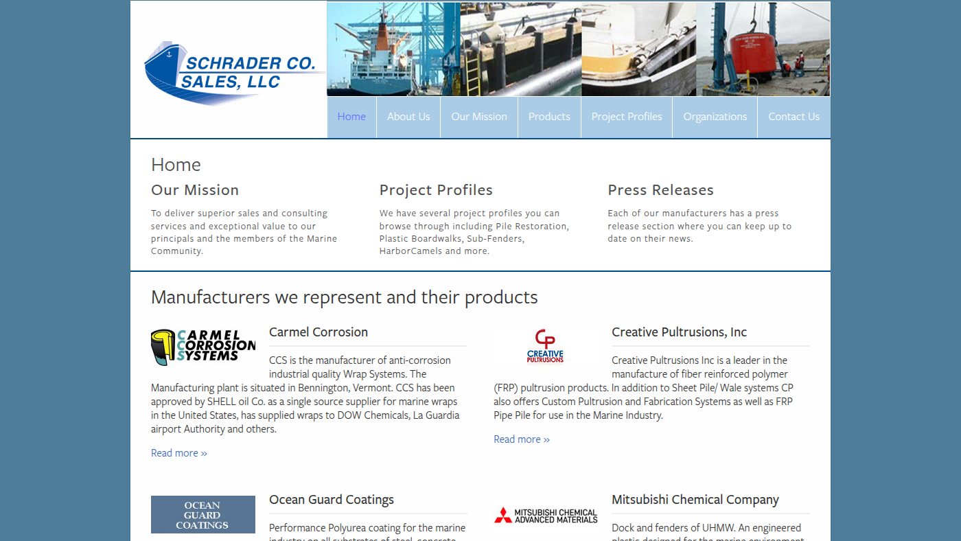 The home page of schraderco.com
