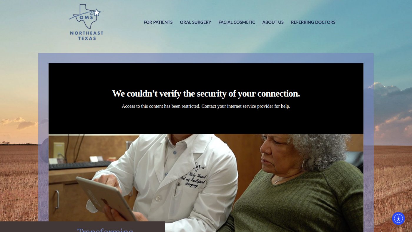 The home page of omsnortheasttexas.com