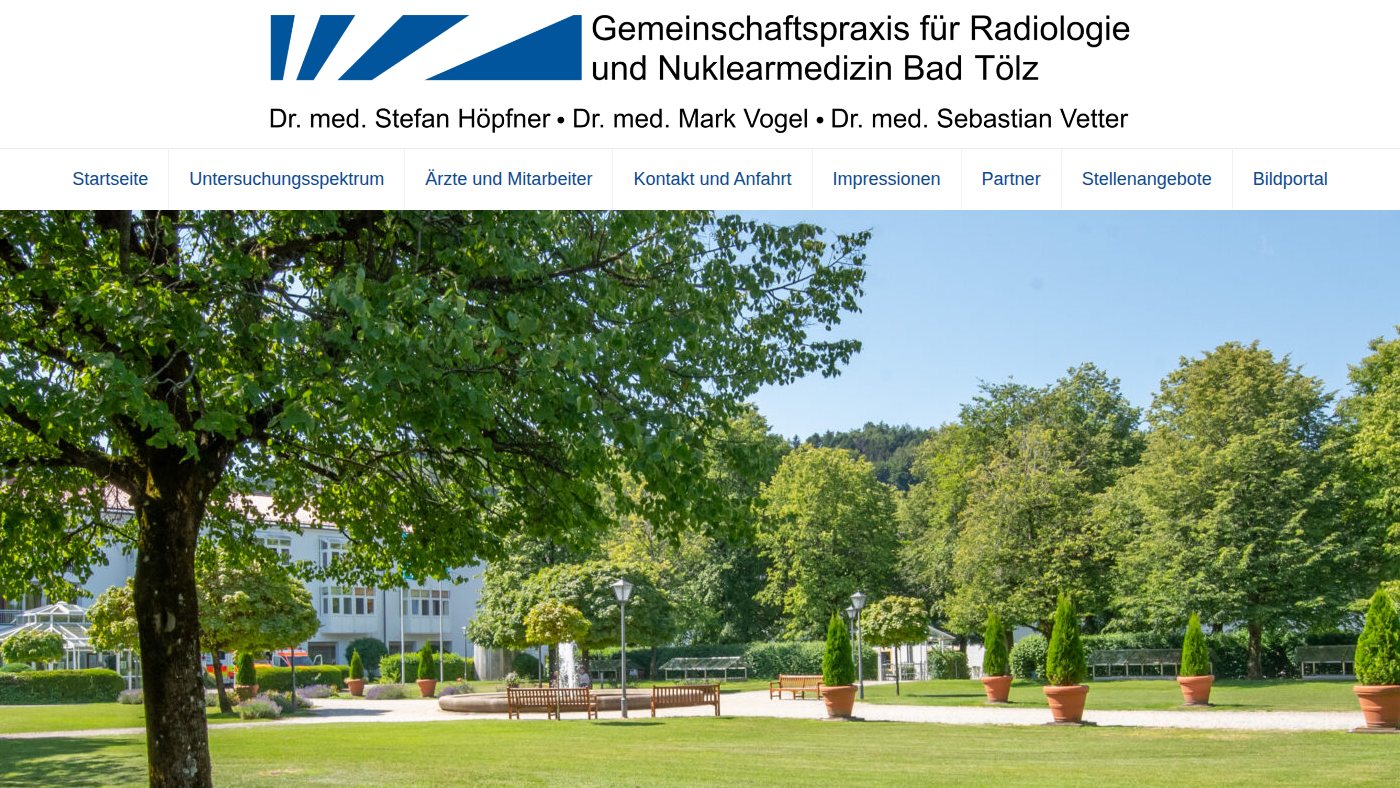 The home page of radiologie-bad-toelz.de