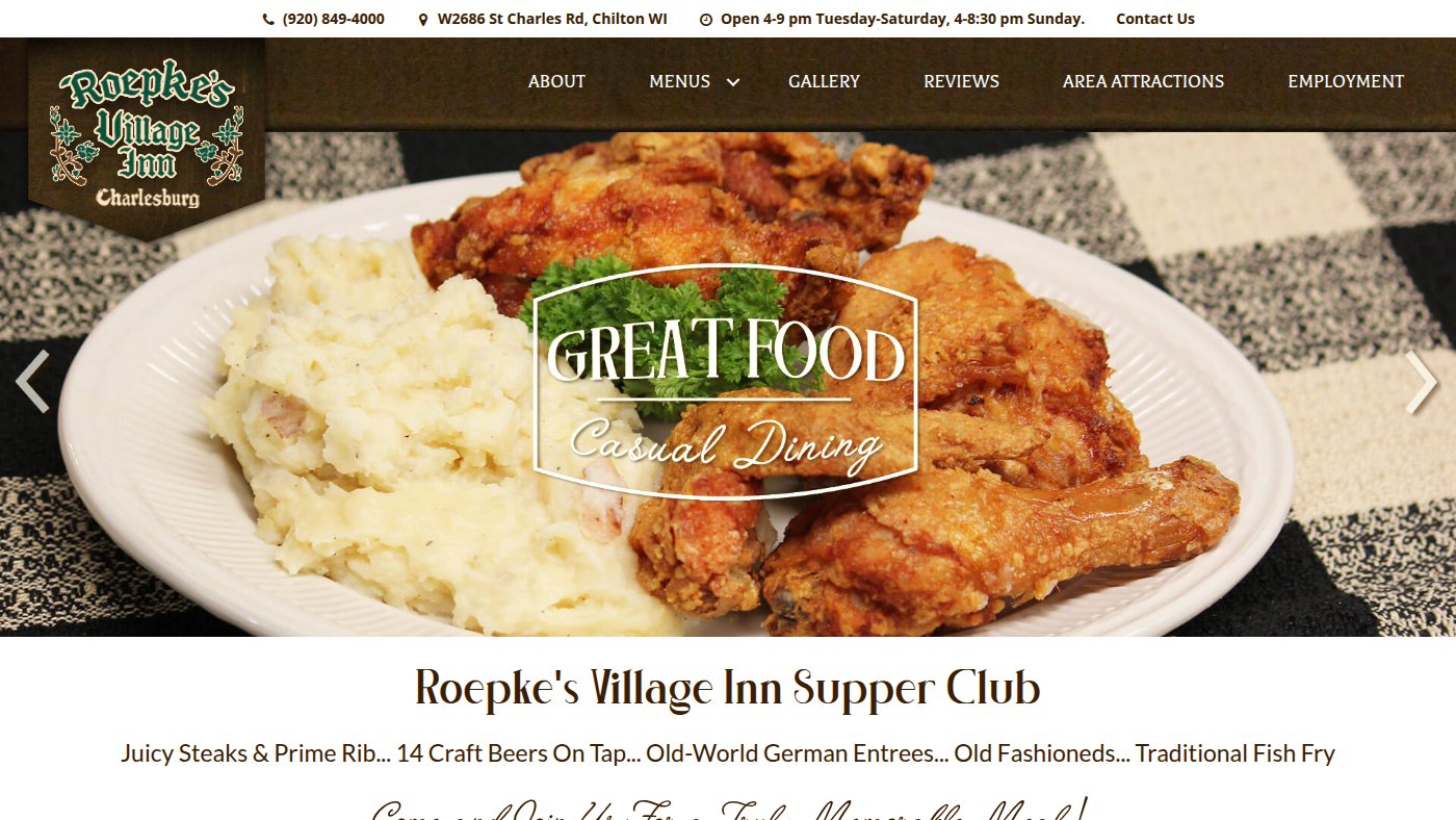 The home page of roepkesvillageinn.com