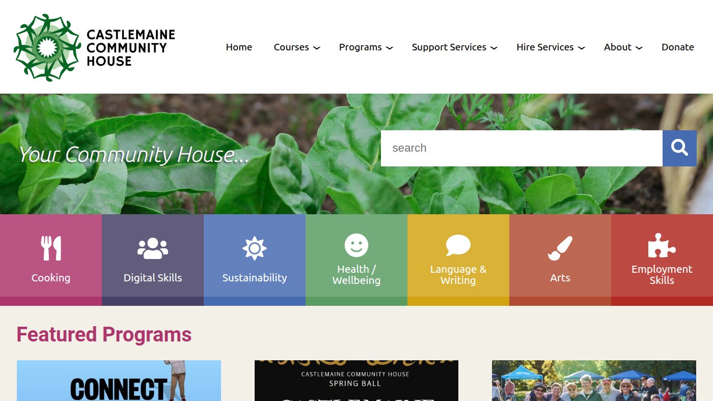 The home page of cch.org.au