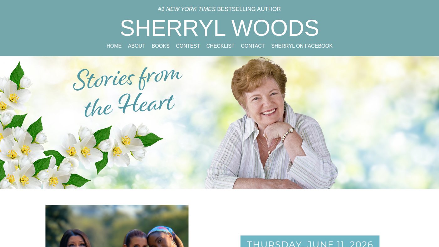The home page of sherrylwoods.com