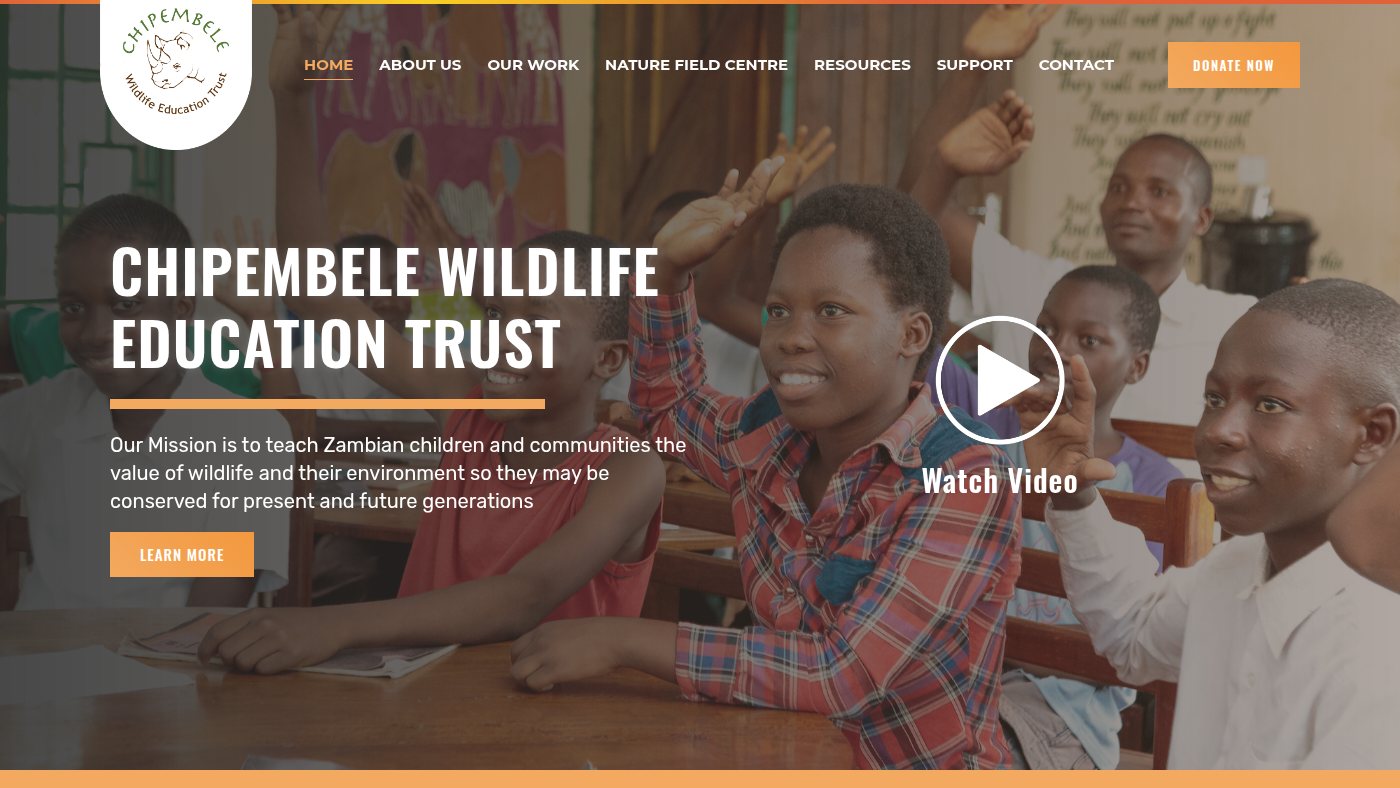 The home page of chipembele.org