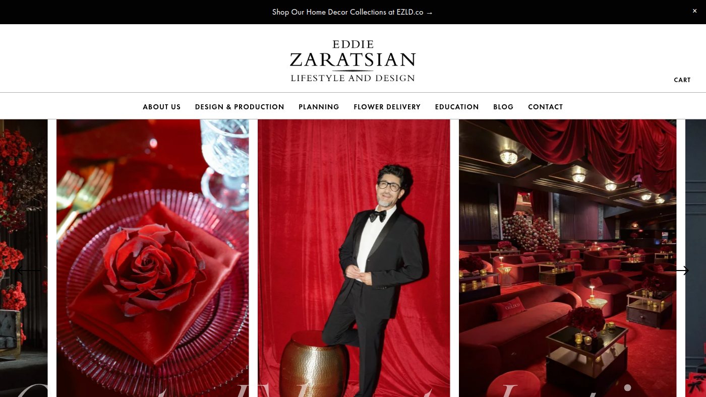 The home page of eddiezaratsian.com