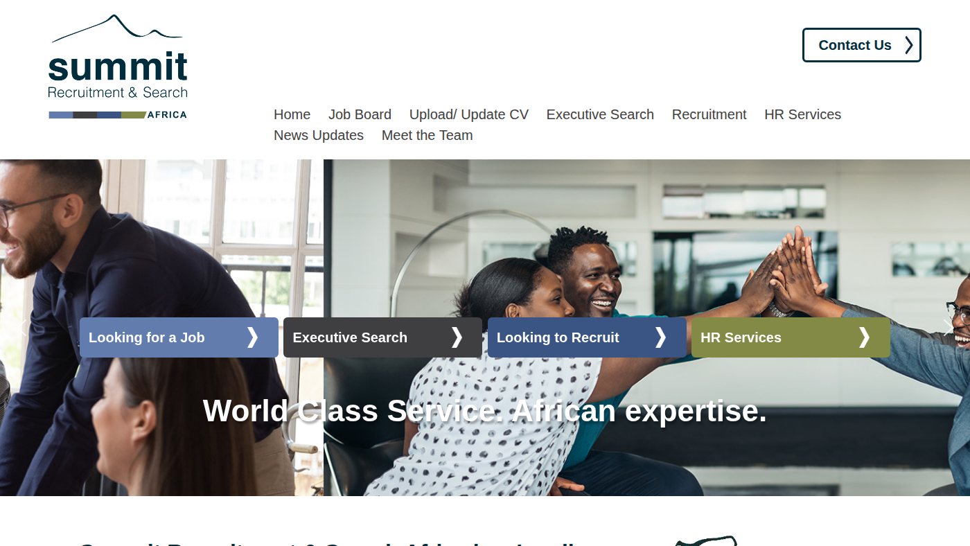 The home page of summitrecruitment-search.com