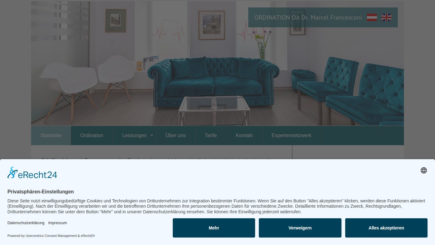 The home page of wien-kardiologie.at