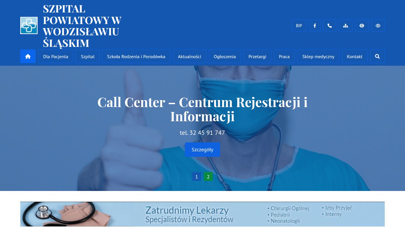 The home page of zoz.wodzislaw.pl