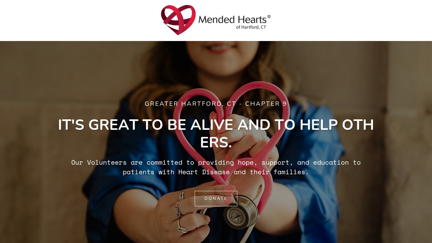 The home page of mendedheartsct.org