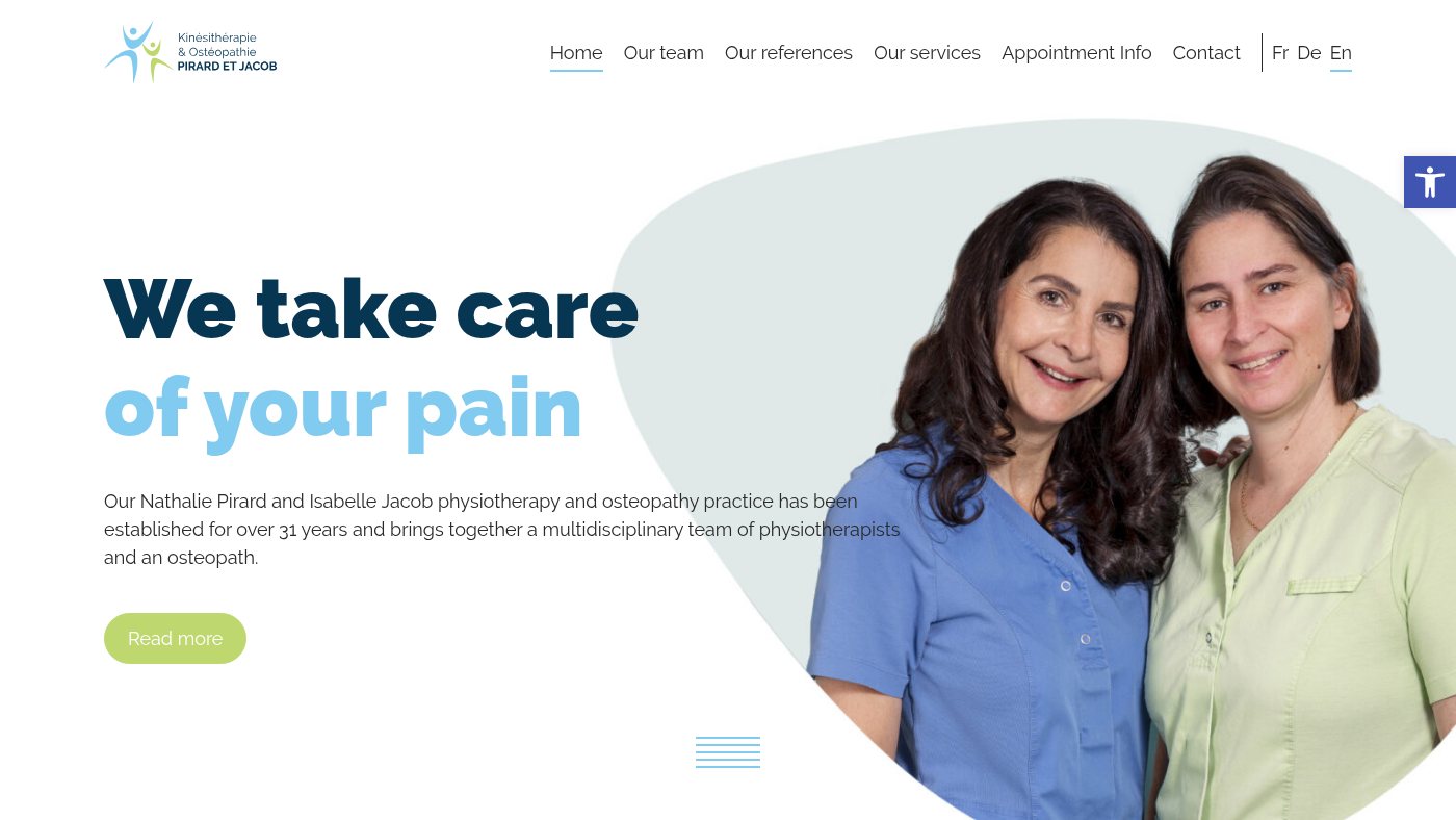 The home page of kinesitherapie-junglinster.lu