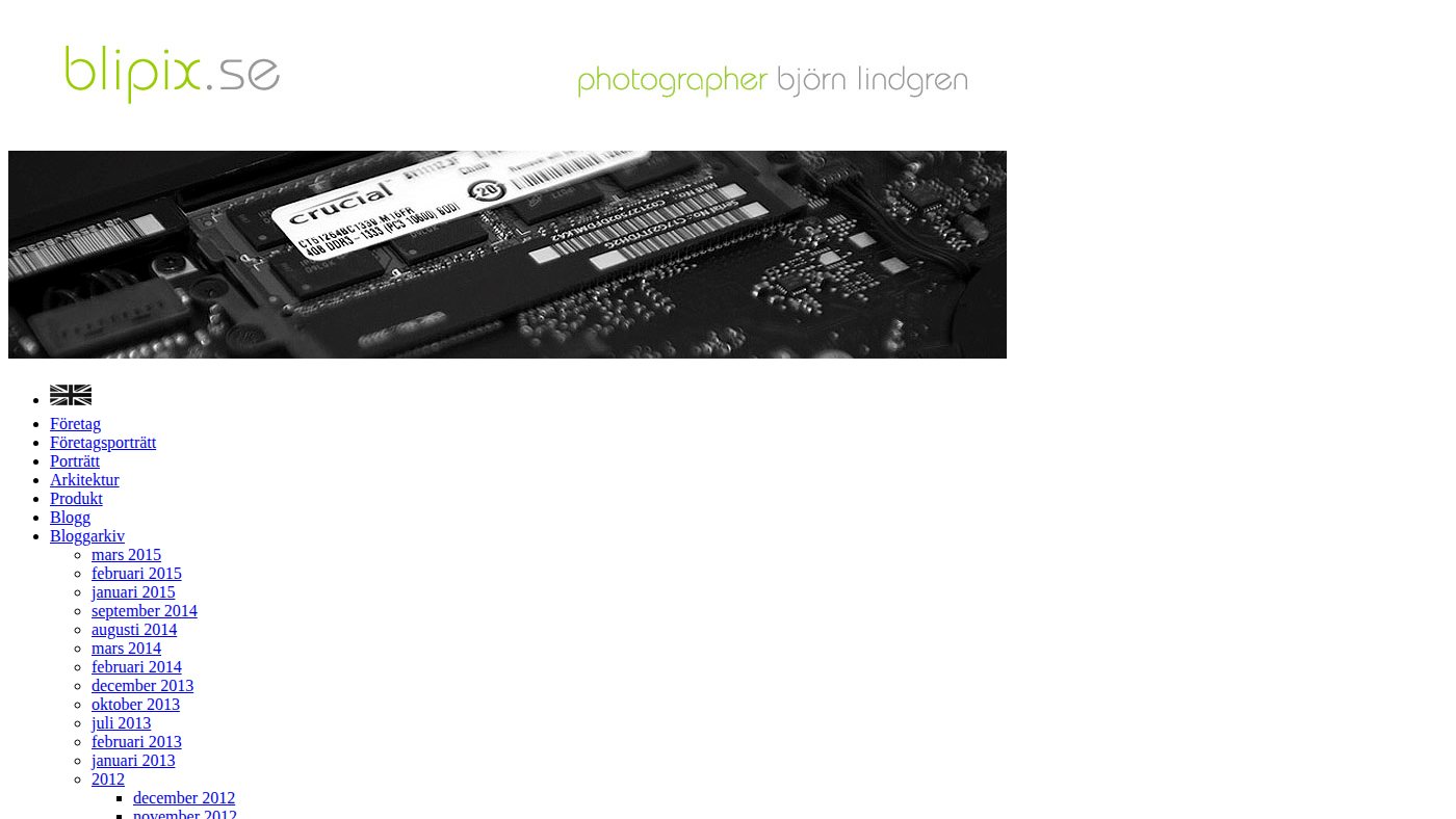 The home page of blipix.se