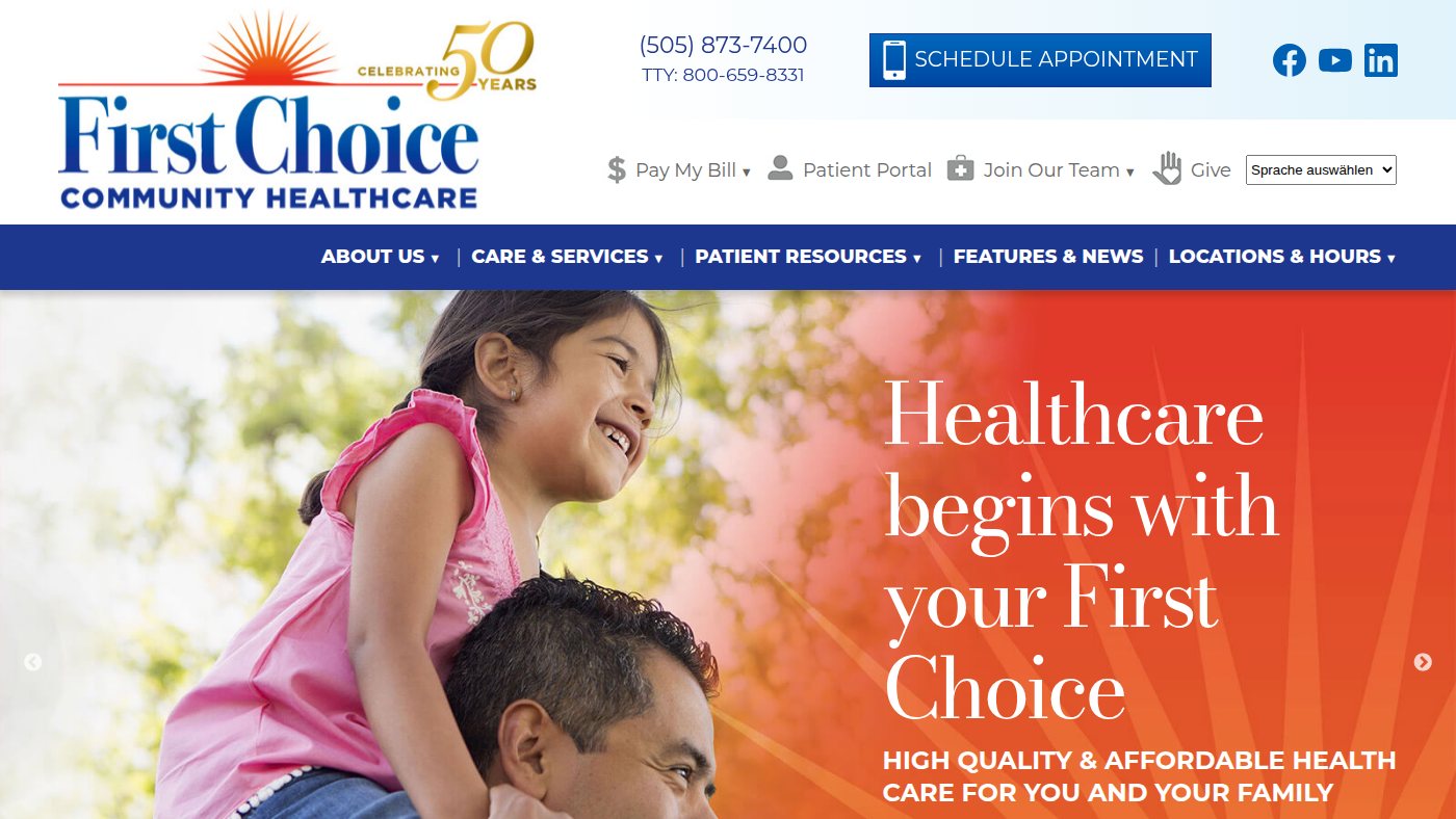 The home page of fcch.com