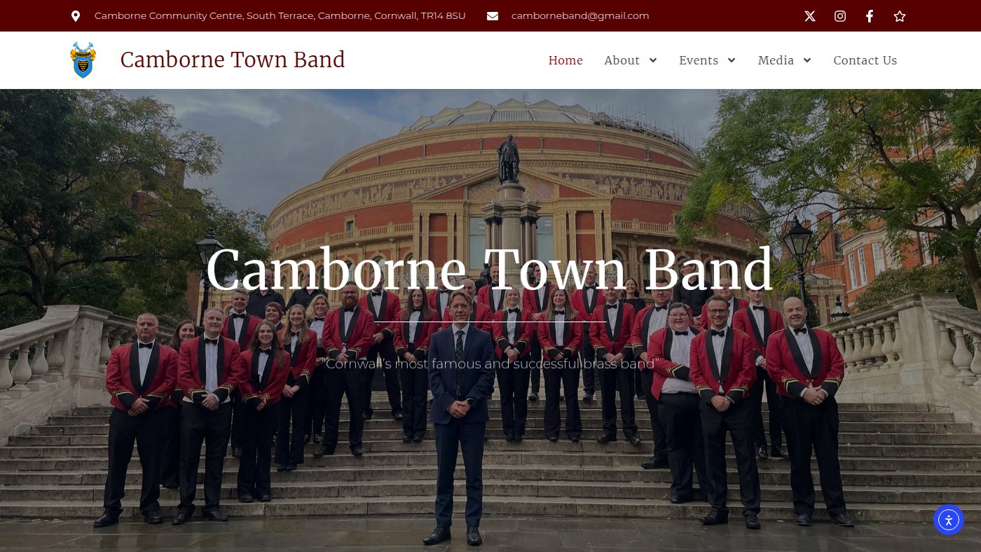 The home page of camborneband.com