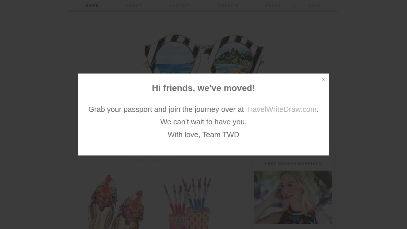 The home page of travelwritedraw.blogspot.com