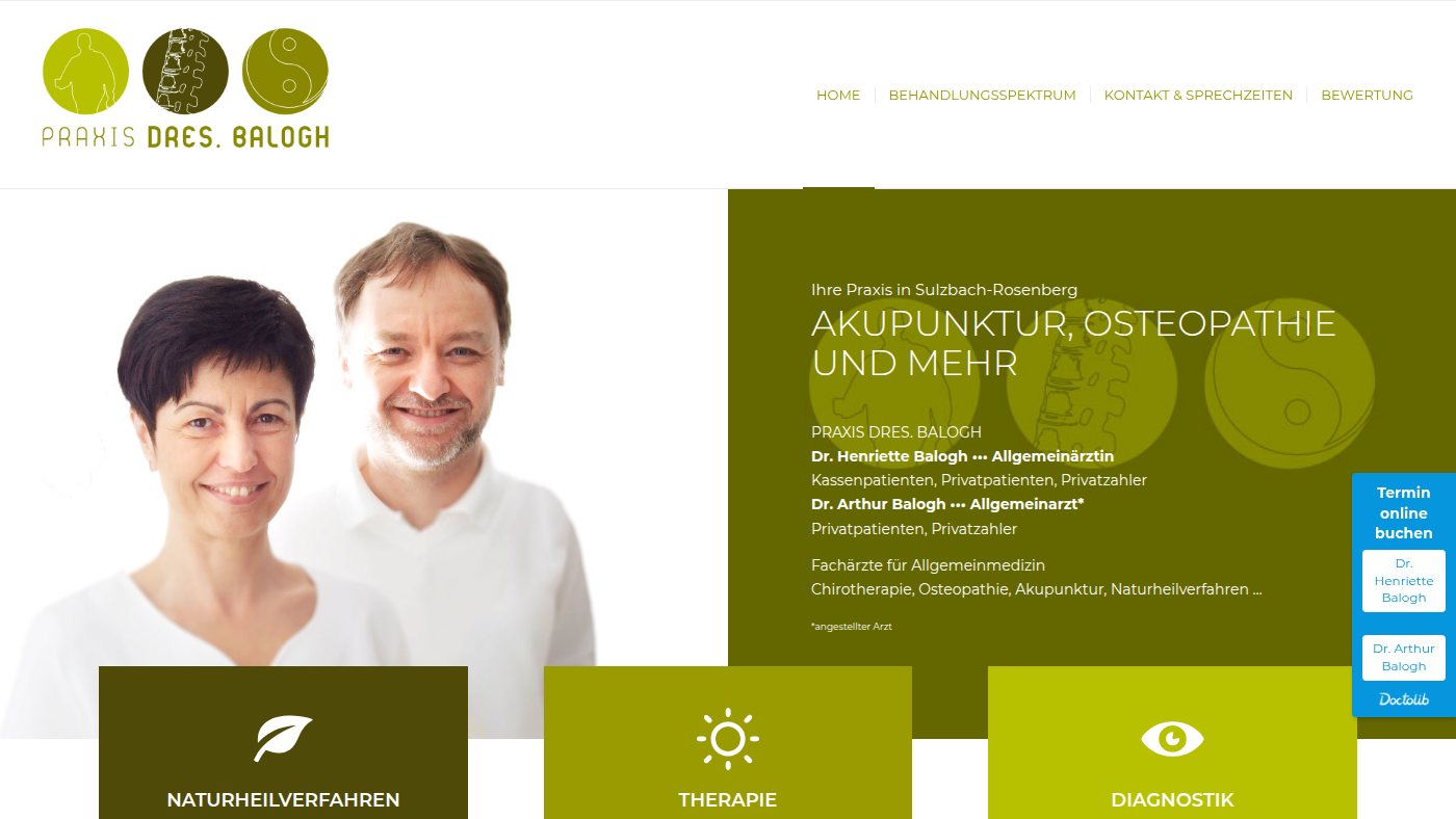 The home page of praxisbalogh.de