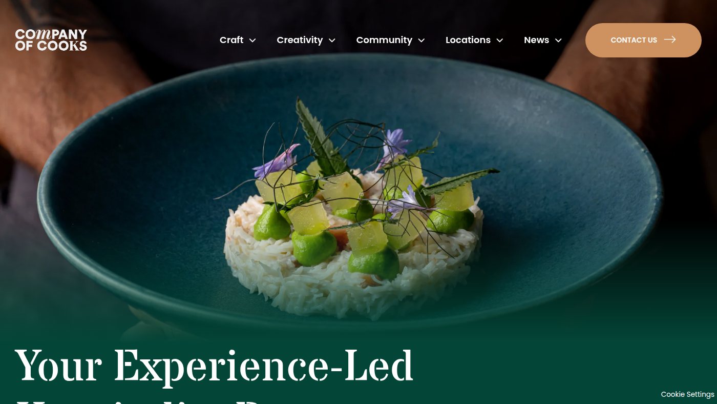 The home page of companyofcooks.com