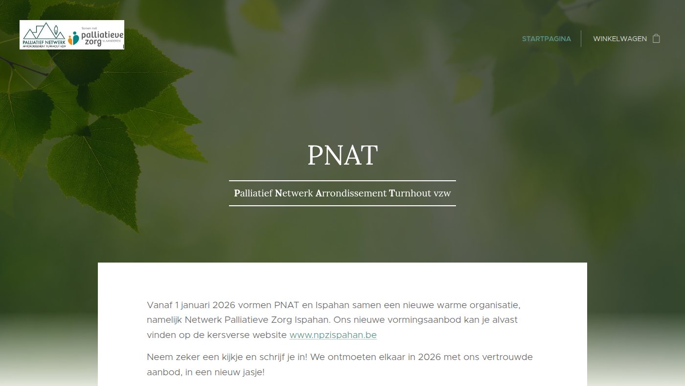 The home page of pnat.be