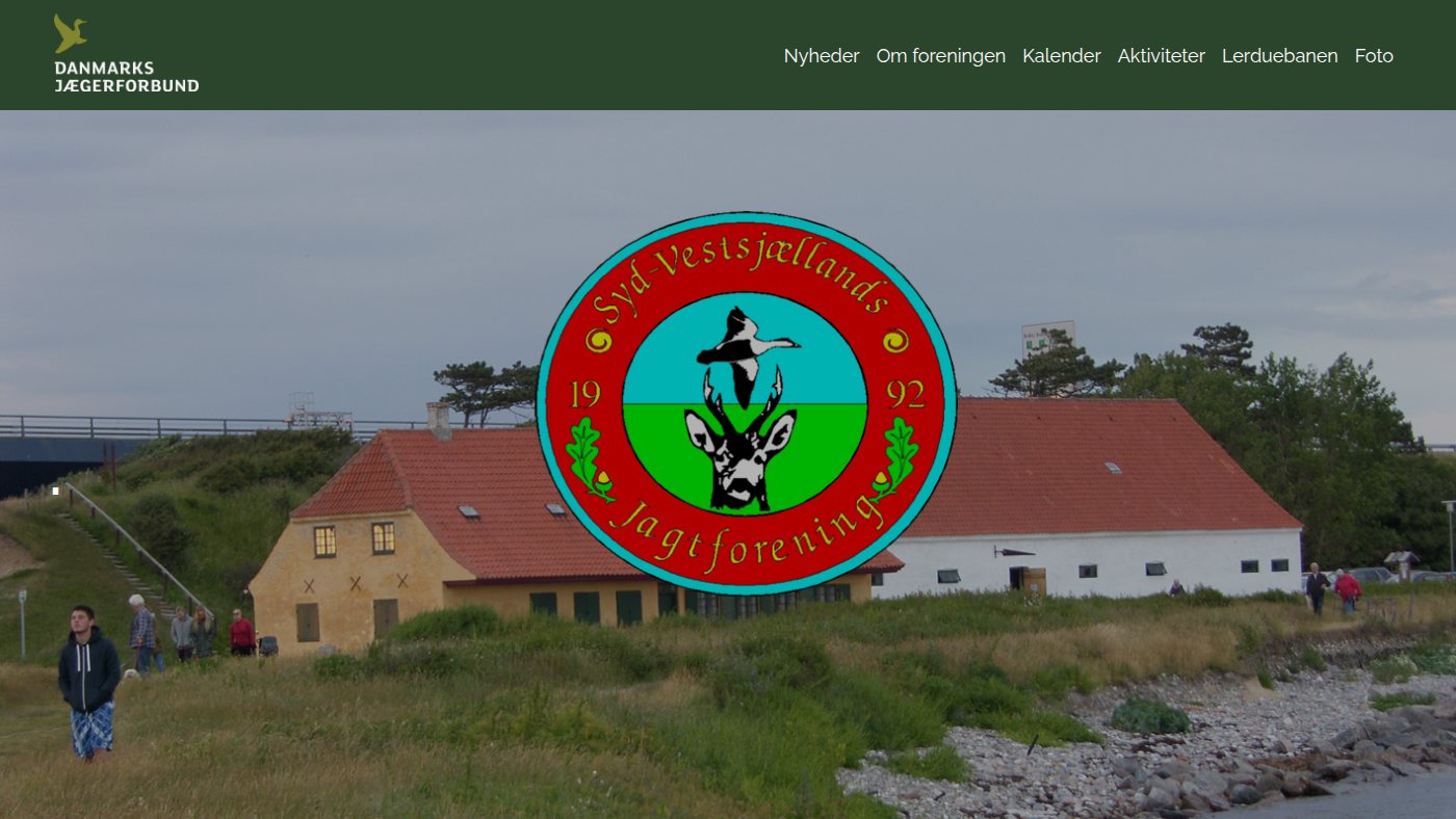 The home page of sydvestjagt.dk