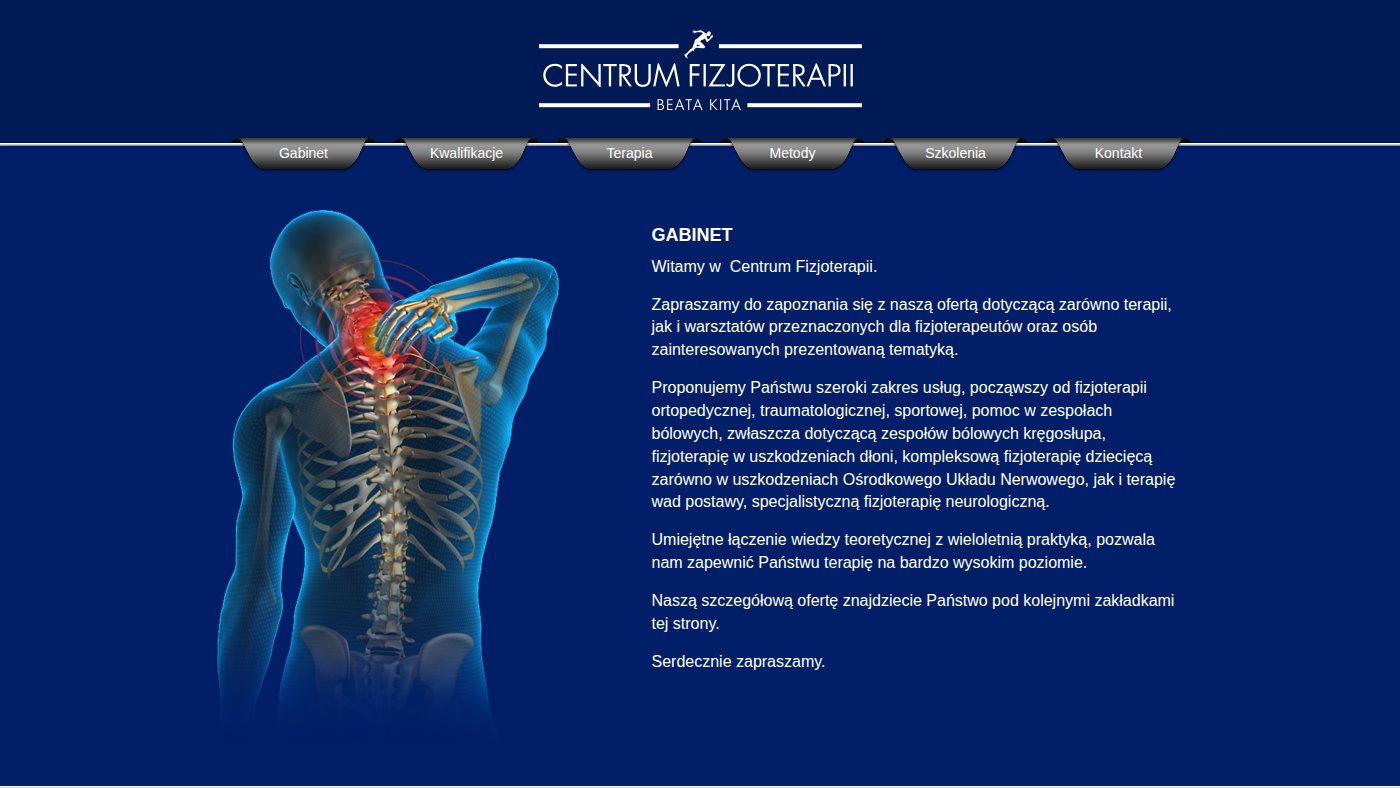 The home page of centrum-fizjoterapii.com.pl