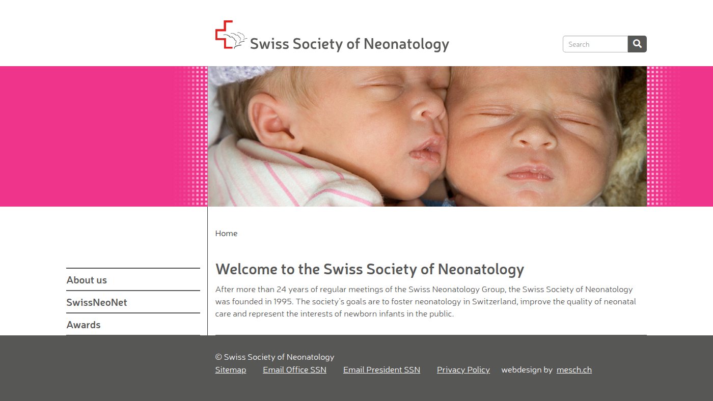 The home page of neonet.ch