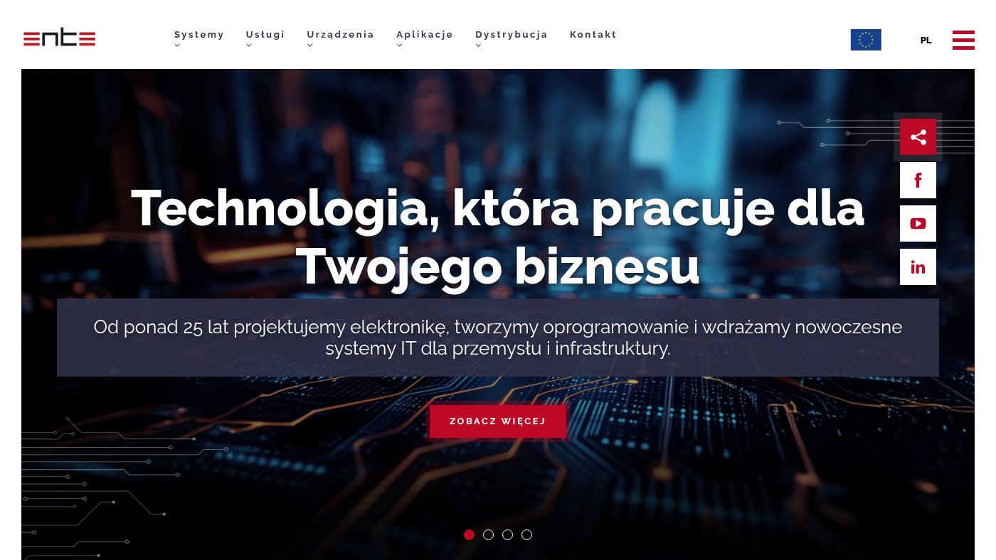 The home page of ente.com.pl