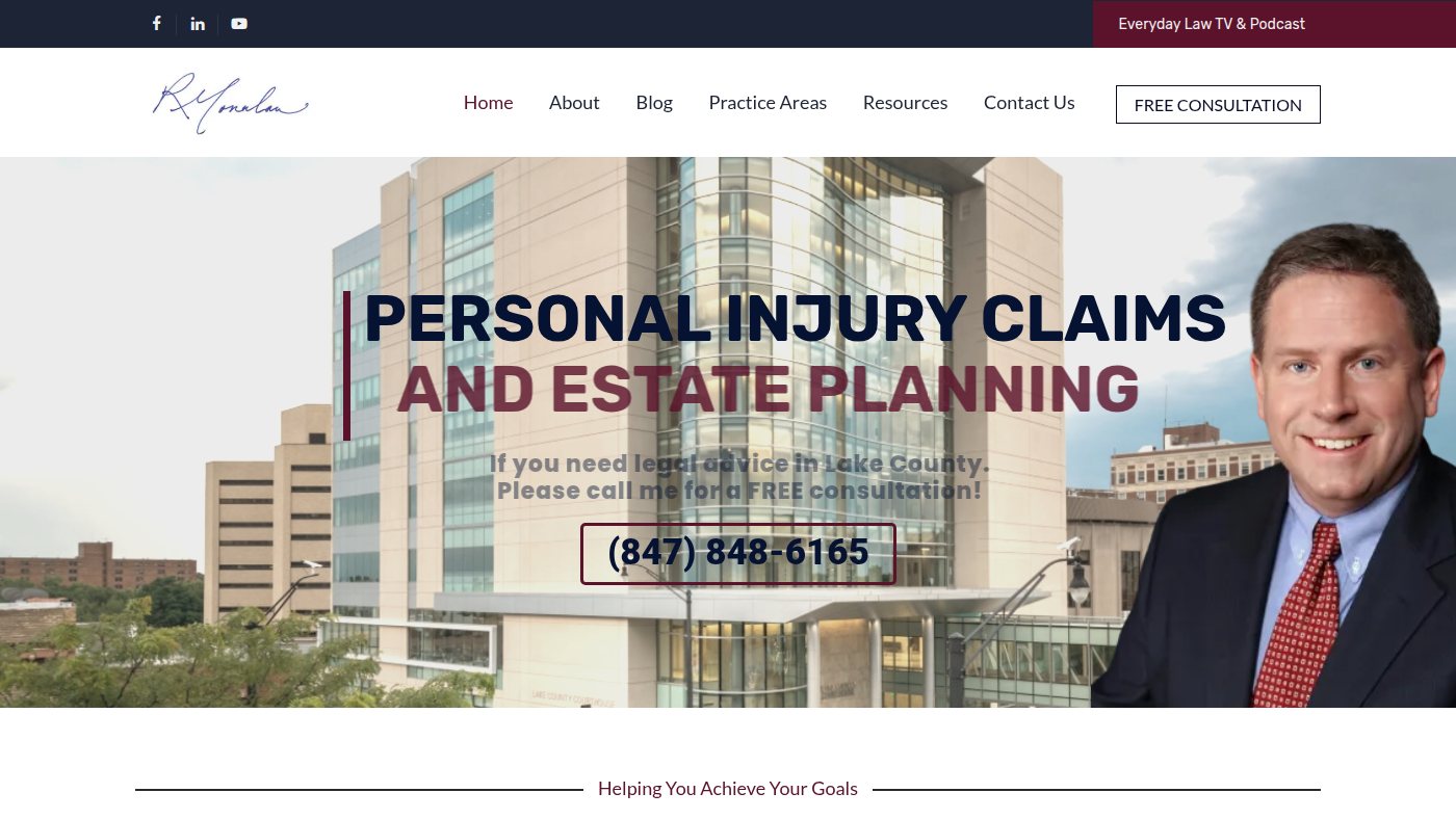 The home page of monahanfirm.com