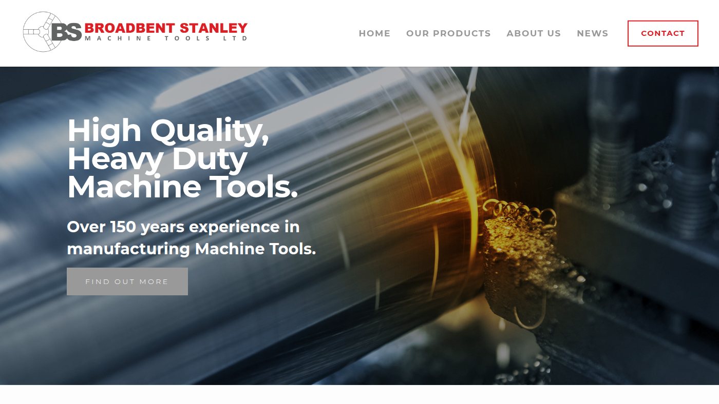 The home page of broadbentstanley.co.uk