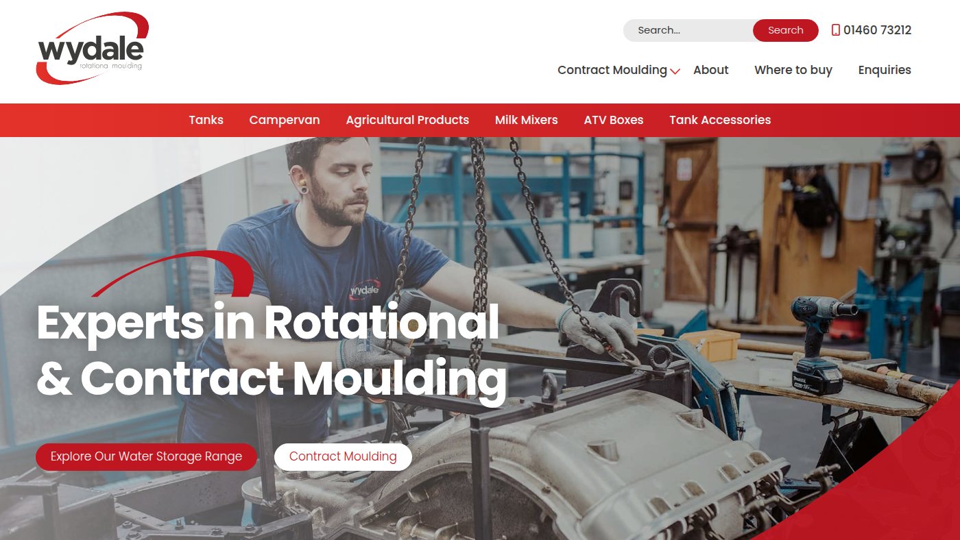 The home page of wydaleplastics.co.uk
