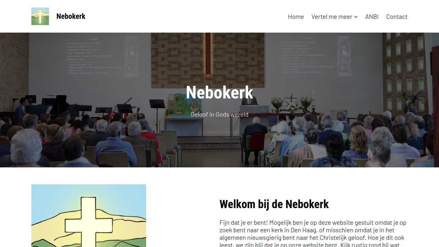 The home page of nebokerk.nl