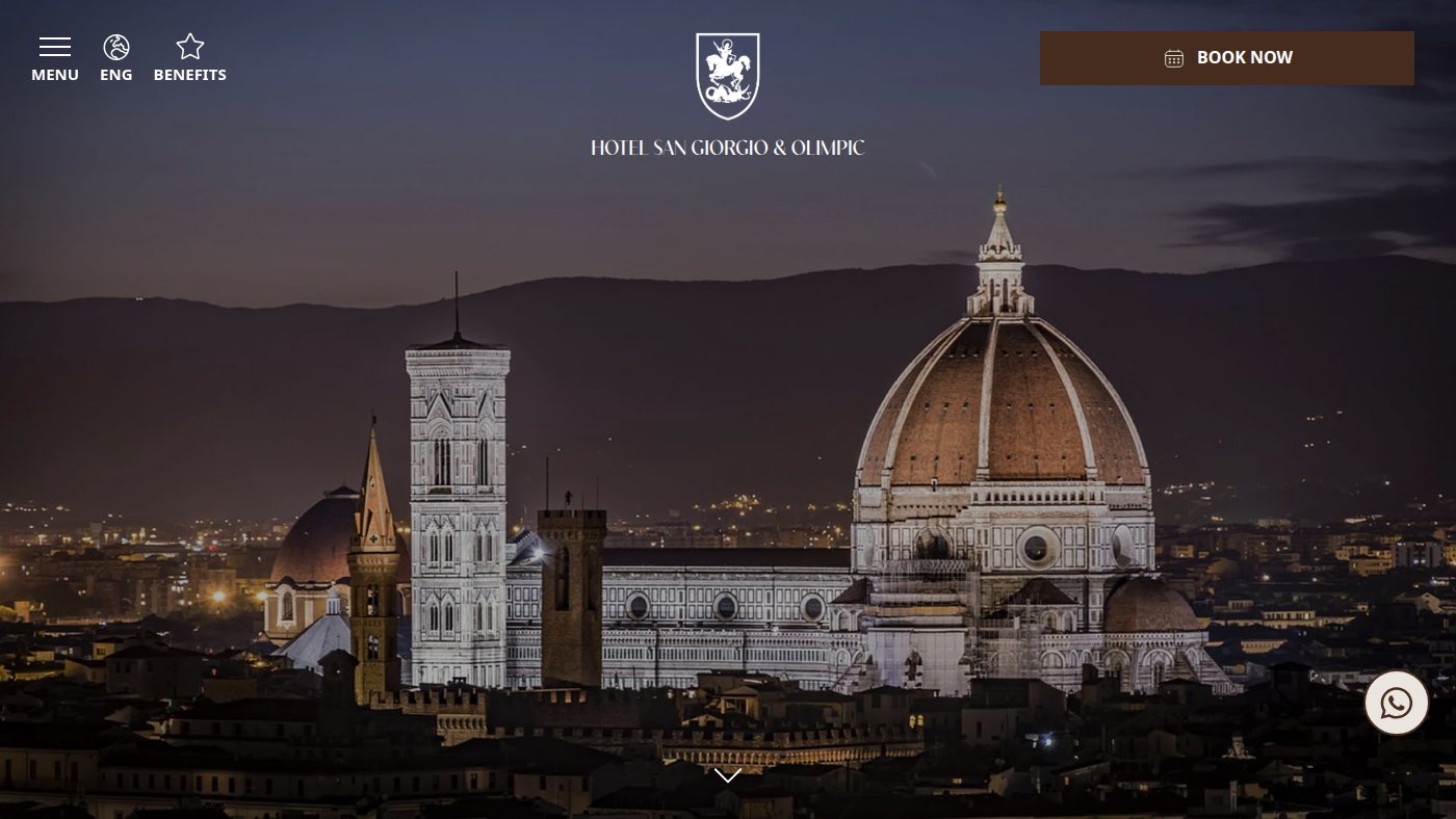 The home page of hotelsangiorgioflorence.com
